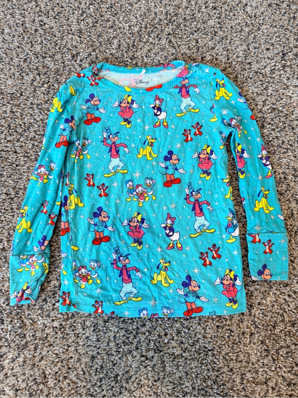 Posh Peanut Turquoise Mickey & Friends Short Sleeve Top
